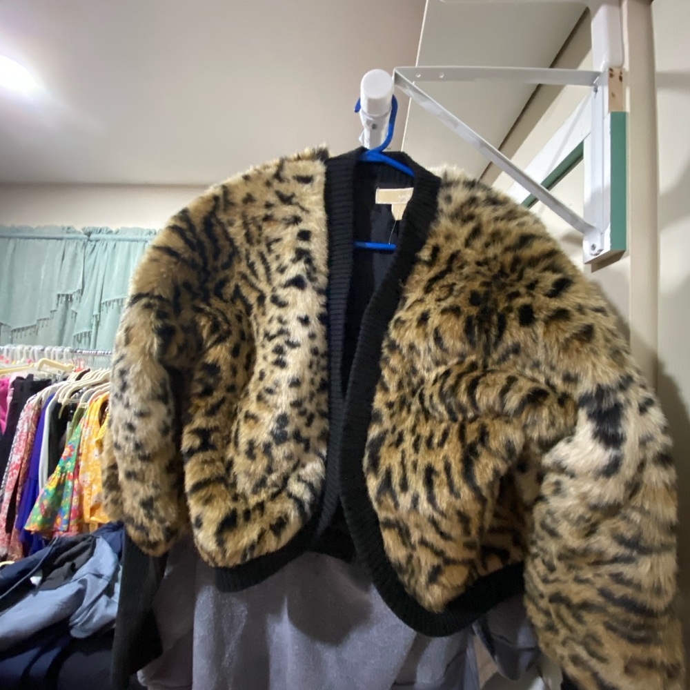 Michael Kors  Faux Fur Leopard jacket